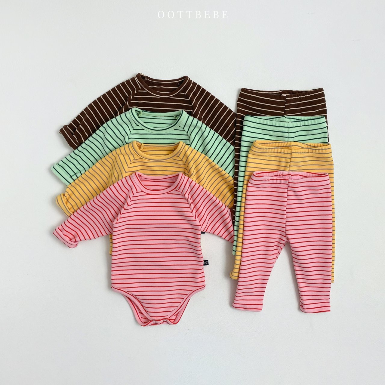 [코코브로니]오뜨베베-젤리슈트SET 브라운 M , 그린 M