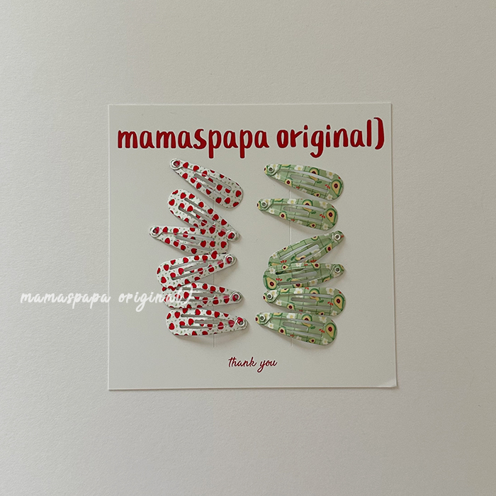 마마스파파-아보카똑딱핀세트