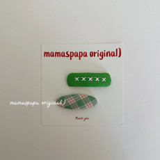 마마스파파-풀잎핀세트