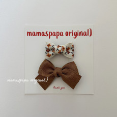 마마스파파-어텀리본핀세트