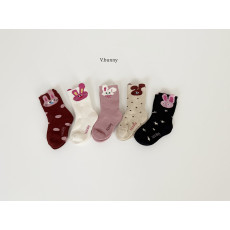 바닐라버니-별토끼양말세트