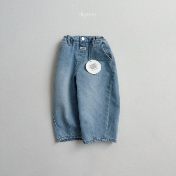 [코코브로니]디그린-볼륨데님팬츠 연청 S