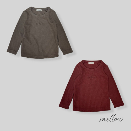 멜로우-코튼스판골지T