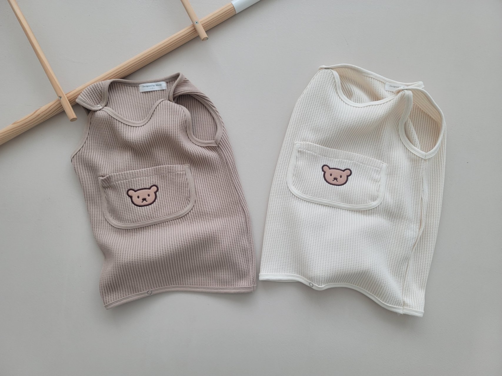 모란-와플수면조끼