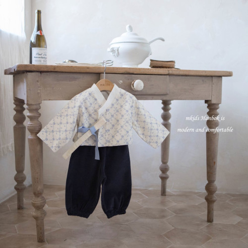 [한복]엠키즈-청매화팬츠세트