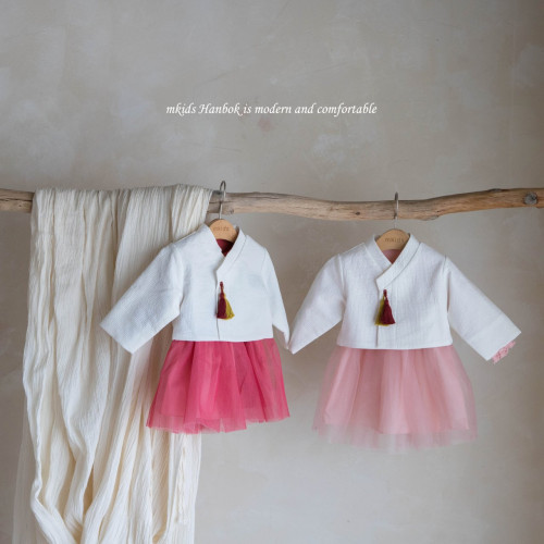 [한복]엠키즈-버들원피스세트
