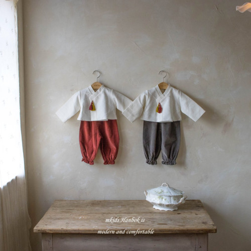 [한복]엠키즈-버들팬츠세트