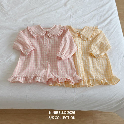 니니벨로-슈슈체크원피스