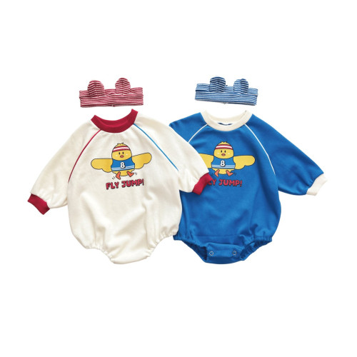 세라-베베플라이병아리수트(헤어밴드세트)