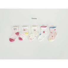 바닐라버니-딸기풍선양말세트