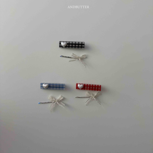 앤드버터-체크하트핀