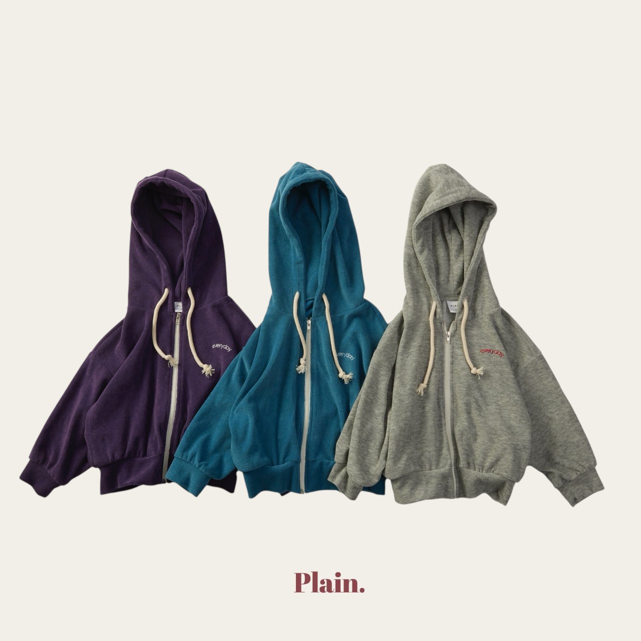 플레인-오디너리후드집업