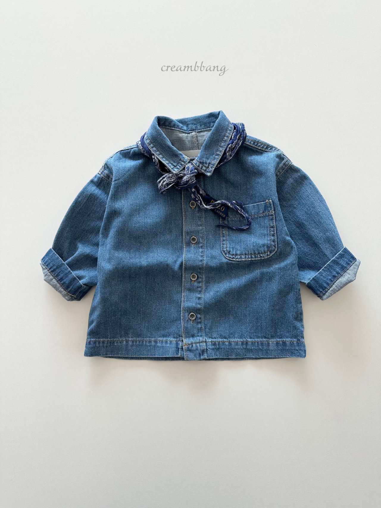 크림빵-이글스데님셔츠