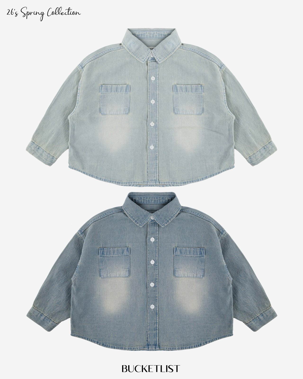 버킷리스트-워싱데님셔츠