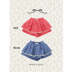 푸아송-메리체크스커트팬츠