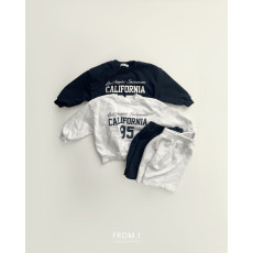 프롬아이-캘리맨투맨반바지SET