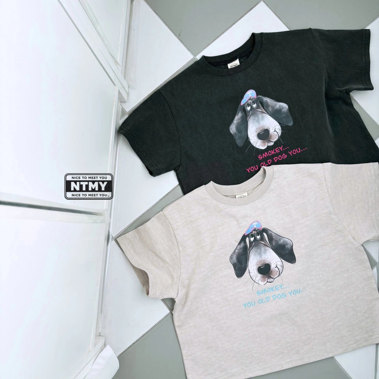 나이스미츄-피그먼트도그T