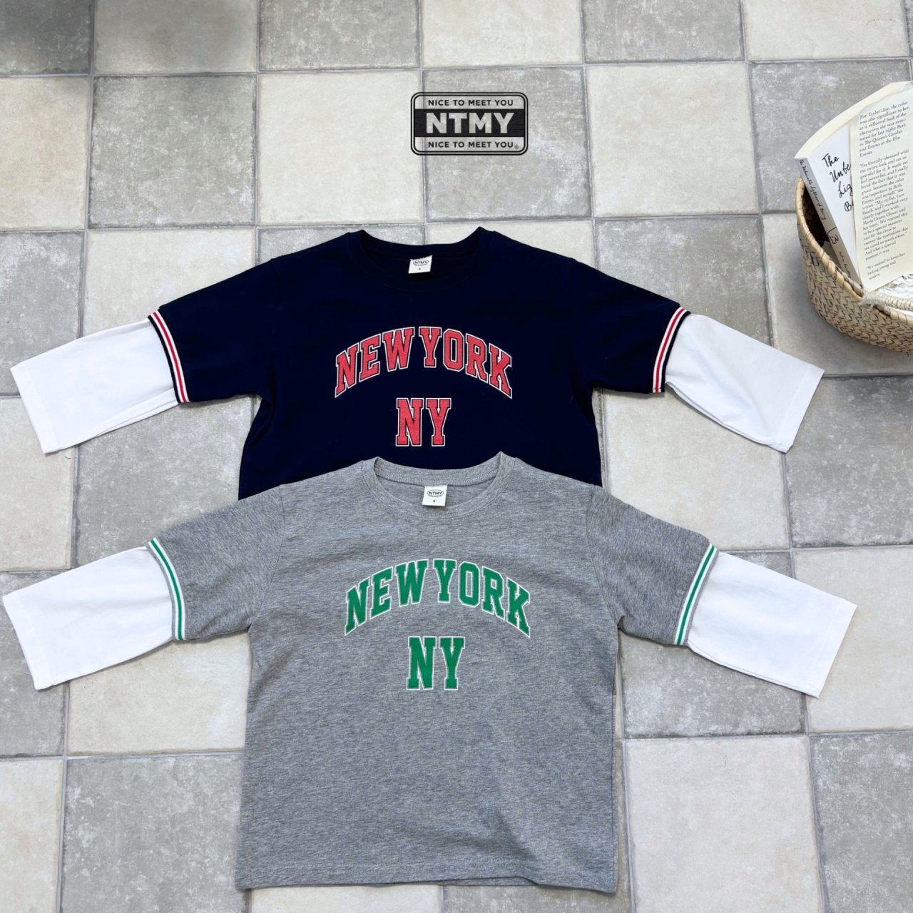 나이스미츄-NY레이어드T