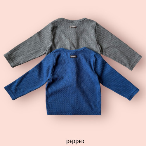 [코코브로니]페퍼-팝콘가디건 코발트블루 M