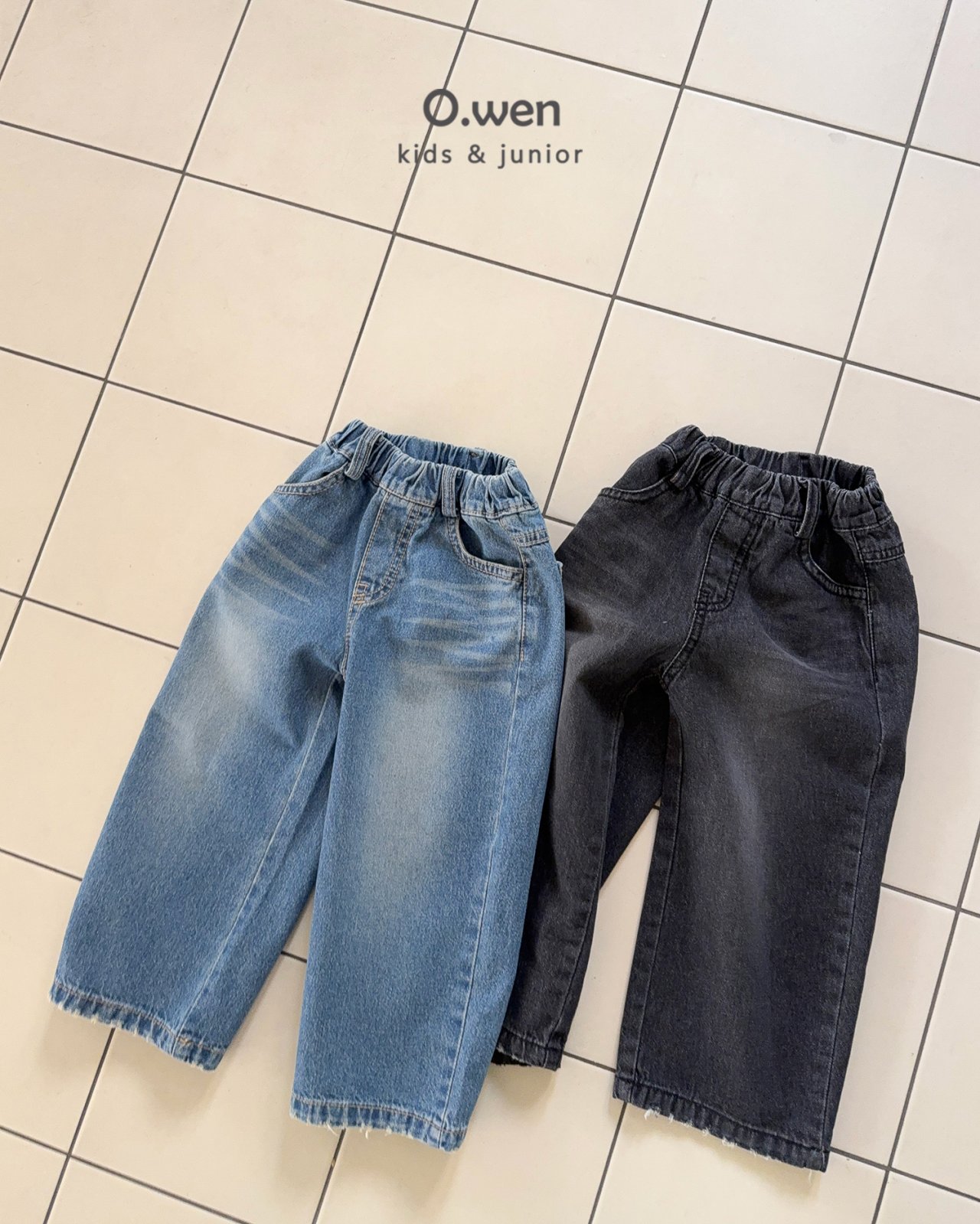 오웬-밑단구제데님팬츠