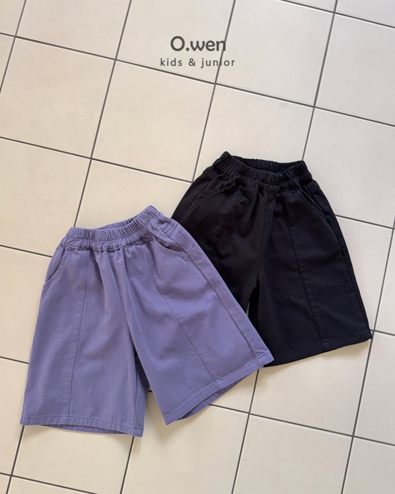 오웬-핀턱버뮤다팬츠