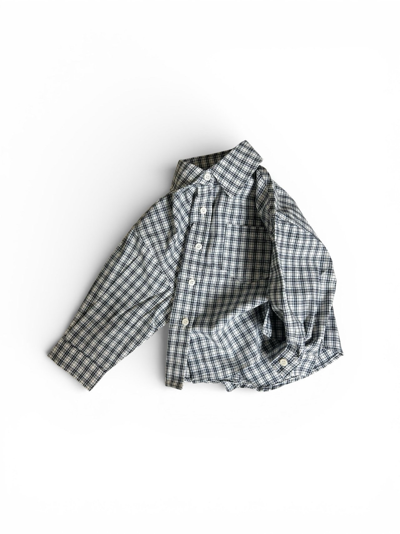 레브-체크포켓셔츠