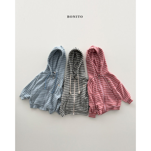 [코코브로니]보니토-히트후드집업 하늘 XS