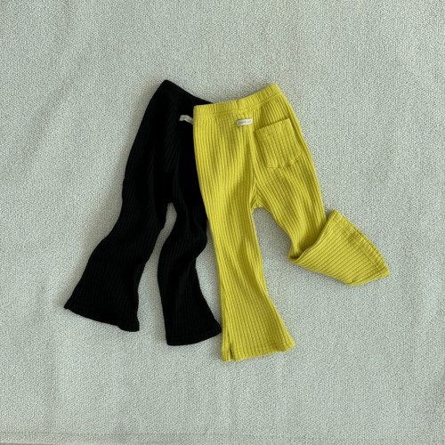 [코코브로니]모메-차차부츠컷팬츠 블랙 XS