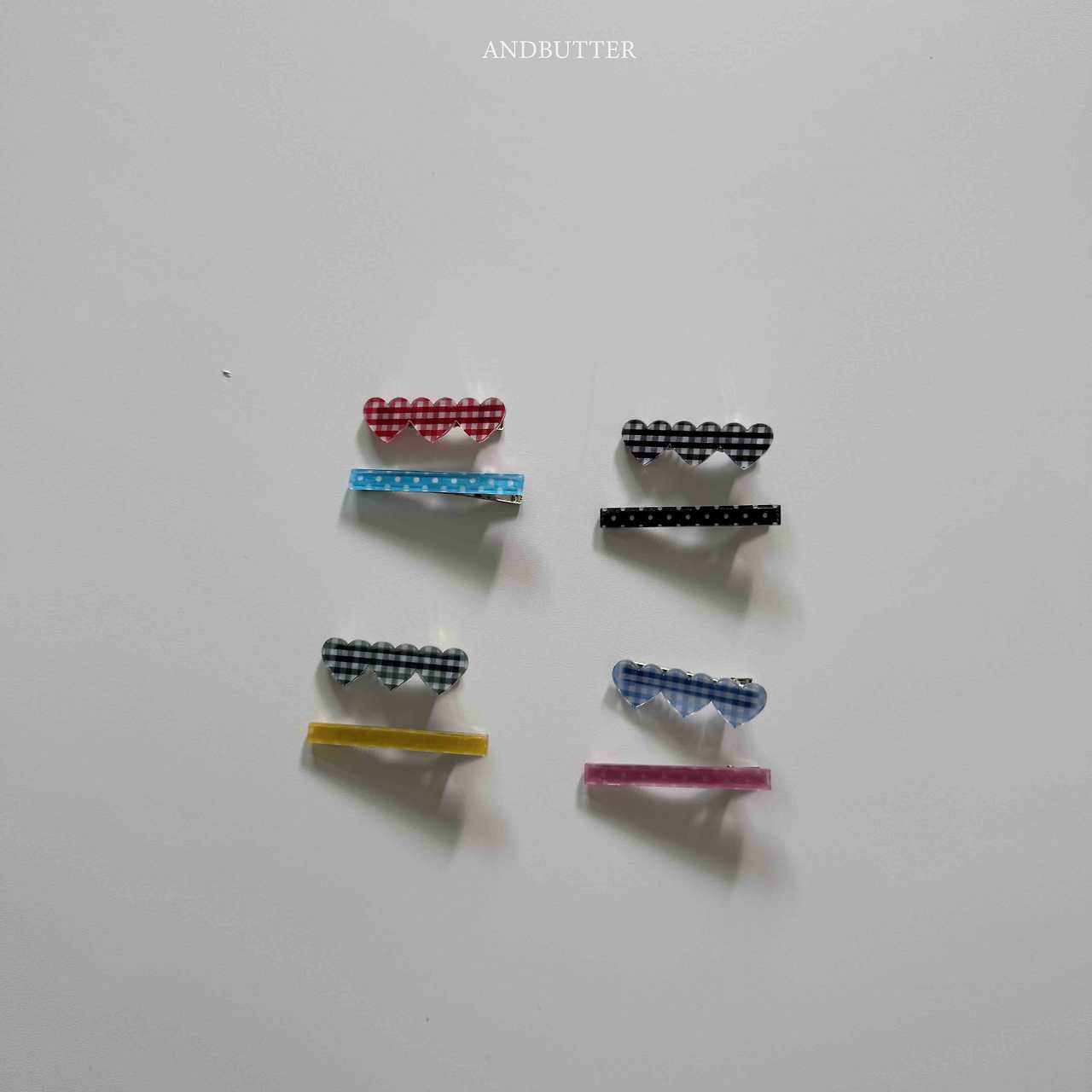 [여름]앤드버터-체크땡아크릴핀